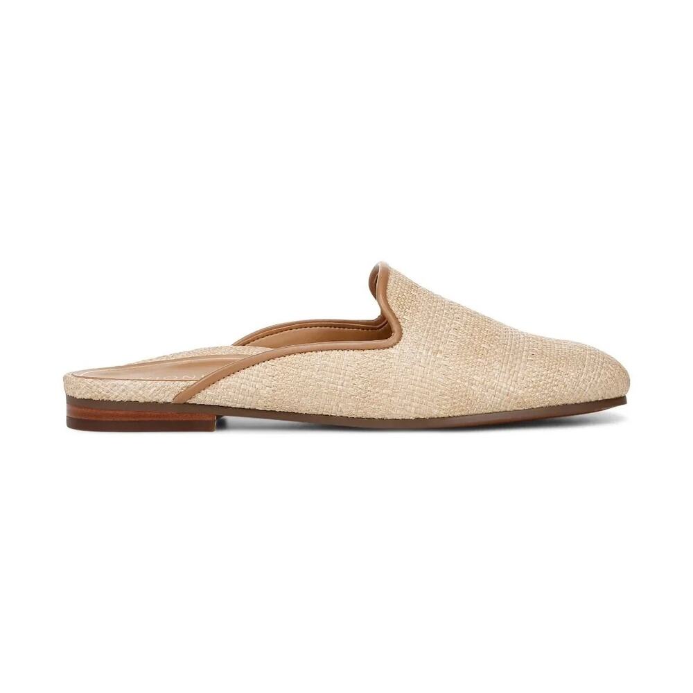VIONIC Willa Flat Mule in Natural Raffia Tan Woven Loafers Comfort Women's 9.5 - Picture 2 of 11
